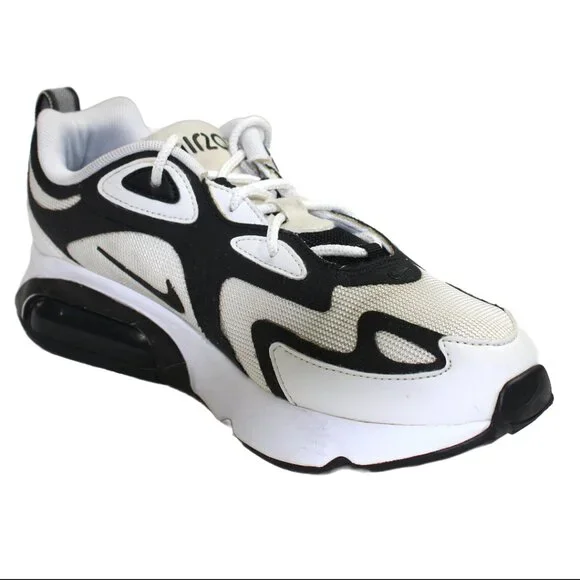 Nike Air Max 200 White Anthracite Black Low Top Lace-Up Sneaker, Size 8.5 - Picture 4 of 10